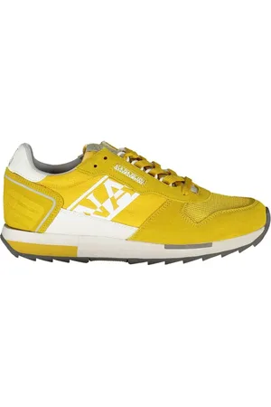 Napapijri Yellow Leather Men Sneaker - EU40/US7