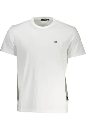 Napapijri White Cotton Men T-Shirt - S
