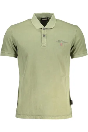 Napapijri Green Cotton Men Polo Shirt - S