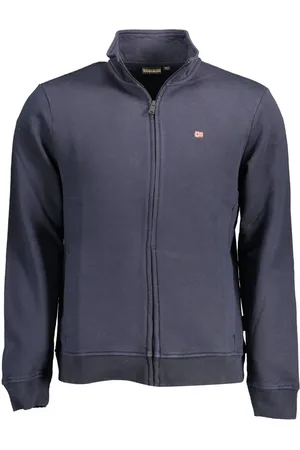Napapijri Blue Cotton Men Sweater - S