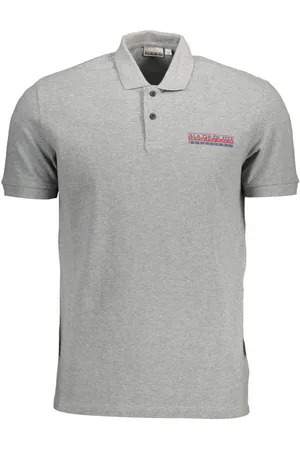 Napapijri Brown Cotton Men Polo Shirt - L