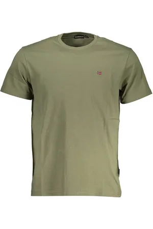 Napapijri Green Cotton Men T-Shirt - XL