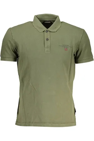Napapijri Green Cotton Men Polo Shirt - S