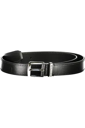 Calvin Klein Black Leather Women Belt - 85 cm / 34 Inches