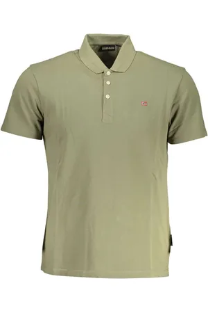 Napapijri Green Cotton Men Polo Shirt - S