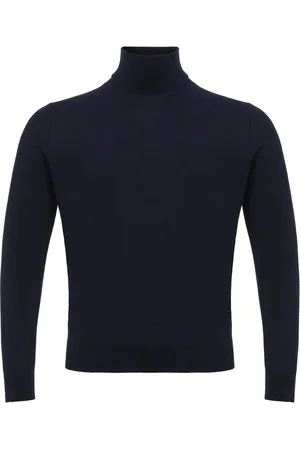 COLOMBO Blue Cashmere Sweater - IT60 | 4XL