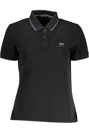 Napapijri Black Cotton Women Polo Shirt - XS