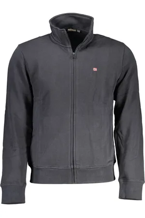 Napapijri Black Cotton Men Sweater - S