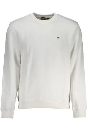 Napapijri White Cotton Men Sweater - S