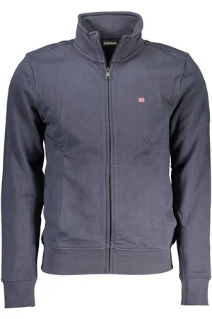 Napapijri Blue Cotton Men Sweater - S
