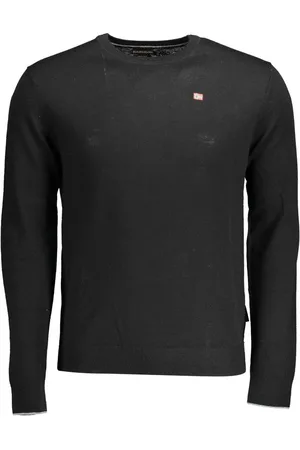 Napapijri Black Wool Men Sweater - S