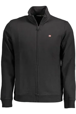 Napapijri Black Cotton Men Sweater - S