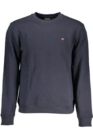 Napapijri Blue Cotton Men Sweater - S