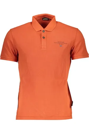 Napapijri Orange Cotton Polo Shirt - S