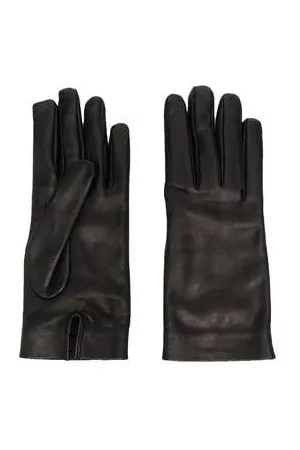 Saint Laurent Women Gloves - Silk-Lined Leather Gloves
