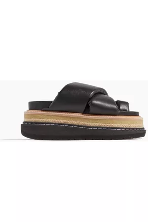 SACAI Women Sandals - Multiple Sole Sandals in Black