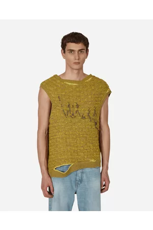 Vitelli Crochet Logo Stitch Basket Gilet