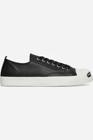UNDERCOVER Women s Toe Logo Leather Sneakers