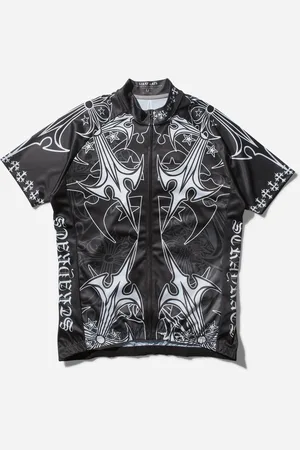 STRAY RATS Men s Star Cross Cycling Jersey Black