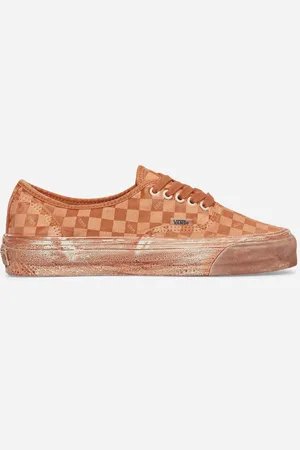 Vans Authentic LX Reissue 44 Dip Dye Checkerboard Sneakers Marmalade