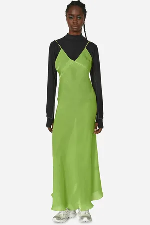 PRISCAVera Maxi Slip Dress Apple