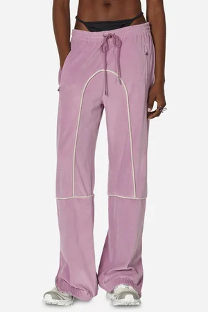 PRISCAVera Velour Track Pants Lavender