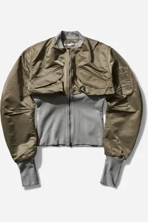 Mainline:RUS/Fr.CA/DE Women s Corset Ribbed Bomber Jacket Light Green /