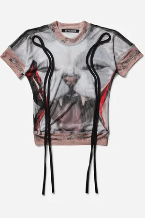 OTTOLINGER Women s Mesh T-Shirt Cat Print