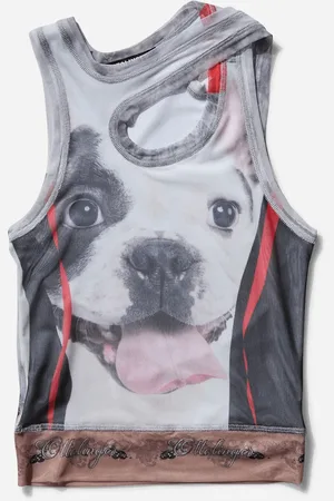 OTTOLINGER Women s Mesh Tank Top Dog Print