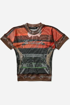 OTTOLINGER Women s Mesh T-Shirt Polo Print