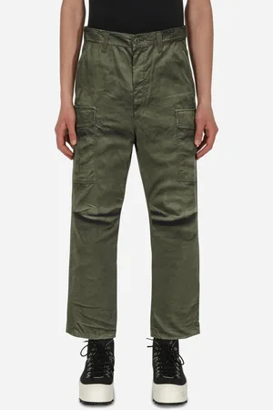 JUNYA WATANABE Printed Nylon Trousers Green