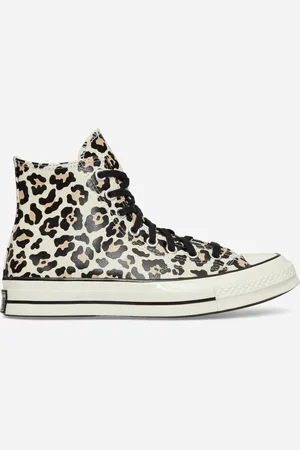 Converse Chuck 70 Glow-In-The-Dark Leopard Print Sneakers Egret