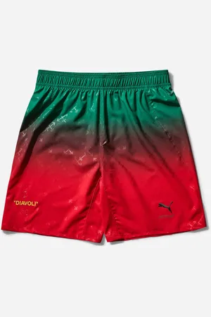 PUMA Men s AC Milan x Off-White Authentic Shorts Red / Power Green