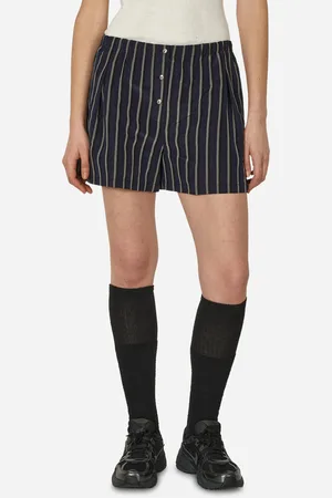 PRISCAVera Stripe Boxer Shorts Navy