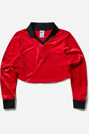 Nike Women s Cropped Longsleeve Jersey University Red