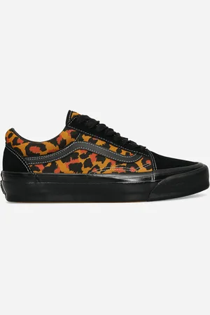Vans Premium Old Skool Leopard Sneakers Black / Orange