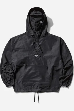 Umbro Men s Check Masked Anorak Navy / Dark Brown