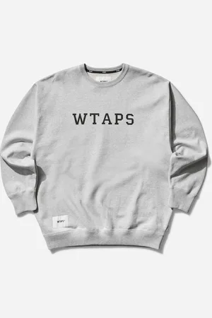 Wtaps Men s Academy Crewneck Sweatshirt Ash Gray