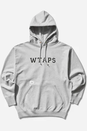 Wtaps Men s Academy Hoodie Ash Gray