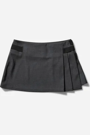 Hyein Seo Women s Pleated Wrap Skirt Dark