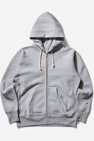 Champion Men s Made in USA Reverse Weave Zipped Hoodie Oxford