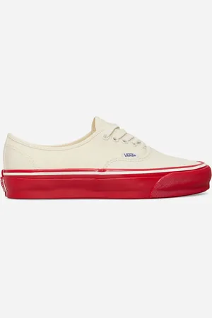 Vans Premium Authentic 44 Duck Canvas Sneakers White / Red