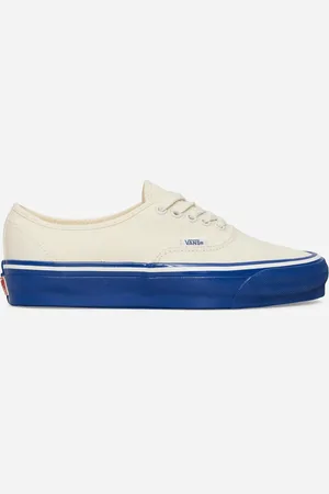 Vans Premium Authentic 44 Duck Canvas Sneakers White / Blue
