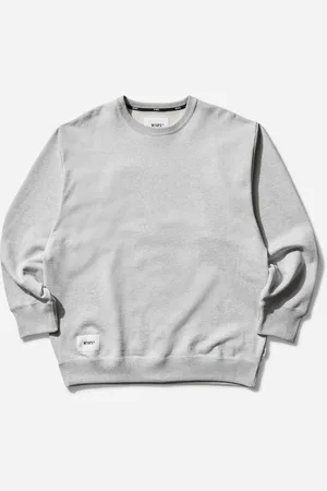 Wtaps Men s SIGN Crewneck Sweatshirt Ash Gray