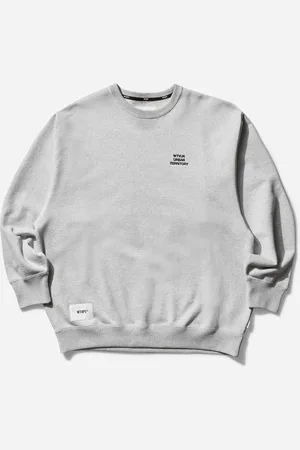 Wtaps Men s WUT Crewneck Sweatshirt Ash Gray