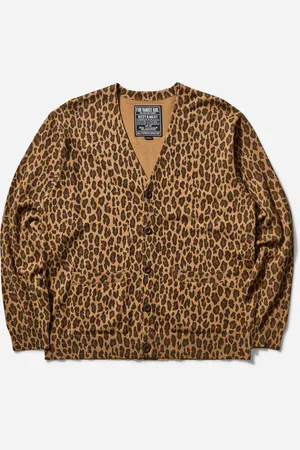 Hysteric Glamour Men s Leopard Pattern Cardigan
