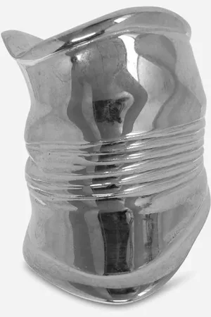 Jean Paul Gaultier Crushed Can Ring Silver