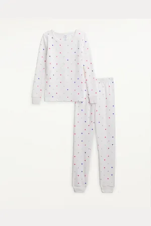 Splendid Kids Thermal PJ Set in Multi Heart