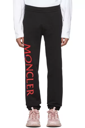 Moncler Men Sweats - 2 Moncler 1952 Black Awake NY Edition Logo Lounge Pants