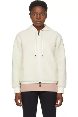 Moncler Women Sweaters - White Sherpa Sweater